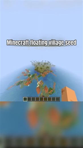 Minecraft Floating Village Seed #minecraft #shorts #gaming