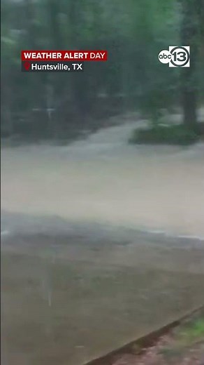 Flooding in Huntsville, Texas