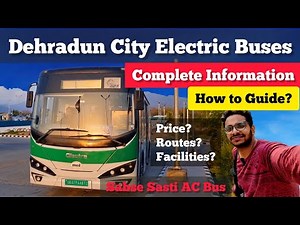 Exploring AC Electric Buses in Dehradun City | ISBT to Pacific Mall Bus Cheap & Best | Full Review