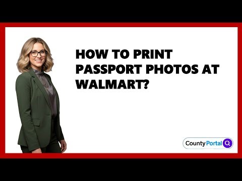How To Print Passport Photos At Walmart?