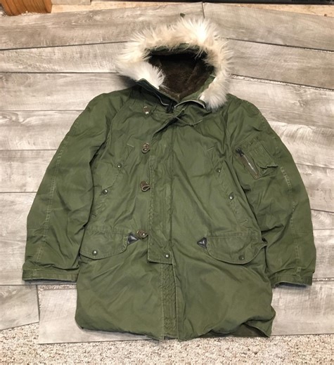 N-3B Snorkel Parka Extreme Cold Weather Jacket Coat Military Vintage Olive Green US Army Size Medium Made in USA - Etsy