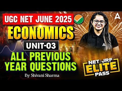 UGC NET Economics Unit 3 | Statistics and Econometrics All Previous Year Questions By Shivani Ma'am