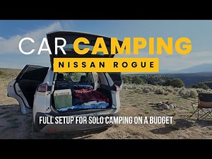Simple SUV Car Camping Setup on a Budget!
