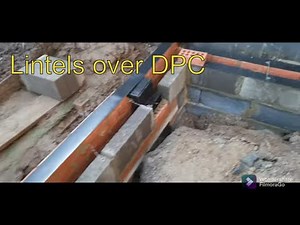 How to lay DPM,build upto DPC and Lintels over Brickwork. #DPM, #Dpc, #bricklayer, #bricklaying,