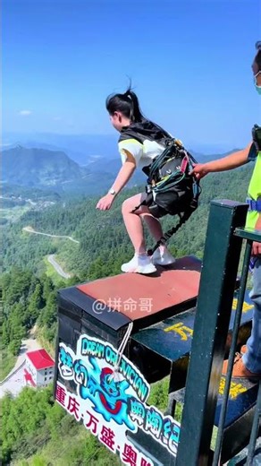 Bungee Jumping With Rope In Beautiful Place:Asmr Bungee Jumping