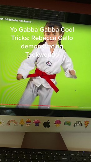 Yo Gabba Gabba Cool Tricks: Rebecca Gallo demonstrating Taekwondo