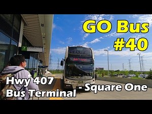 4K GO Bus 40 Ride From Hwy 407 Bus Terminal (Vaughan) To Square One (Duration 47min)