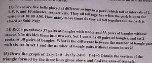 Draw the graph of the lines given by the equations:2x - y - 2... | Filo