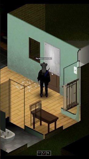 Metal Sheet Door Barricade #projectzomboid #gaming #survivalguide #barricade