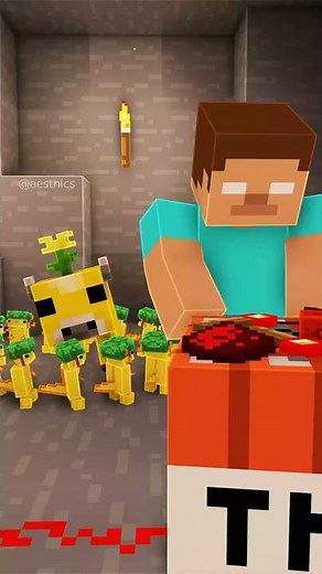 Minecraft Dancing Axolotls w/ @Ethobot (Part 5) #shorts