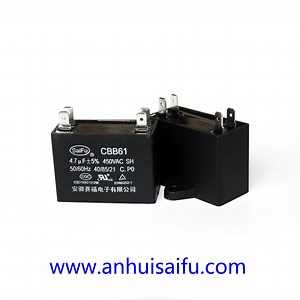 [Hot Item] Cbb61 Capacitor 450VAC 4.7UF 2 Pin Capacitors Metallized Polypropylene Film for Ceiling Fan