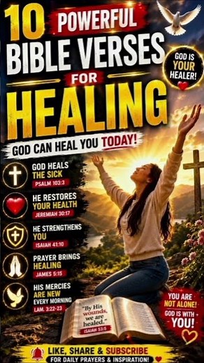 10 Powerful Bible Verses for Healing 🙏 | Healing Scriptures & Powerful Prayer