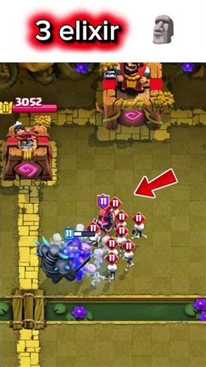 3 elixir 🗿vs 11 elixir 👺 #usa #clashroyale #gaming