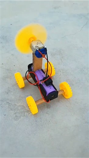 how to make dc motor air powered car 🔥 #shorts