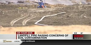 Concern about soil contaminants near Moody landfill fire