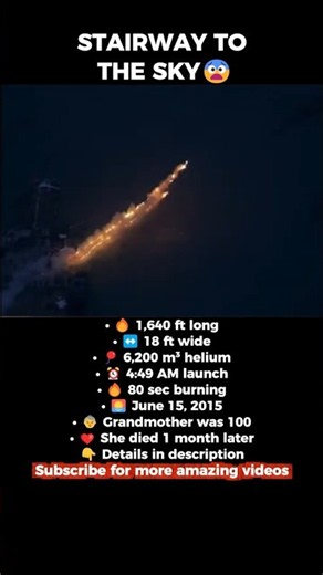 He built a stairway to heaven for his grandma 🥺 #shorts #fireworks #art