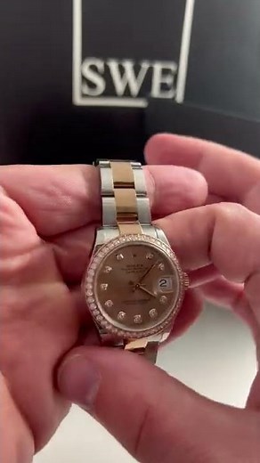 Rolex Datejust 31 Midsize Steel Rose Gold Diamond Watch 278381 Review | SwissWatchExpo