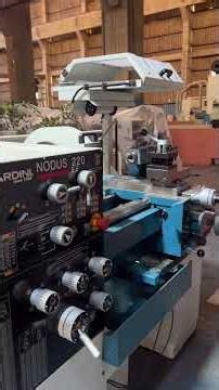 Lathe ready for SENAI training with Nardini warranty seal #passarote #machines #tools