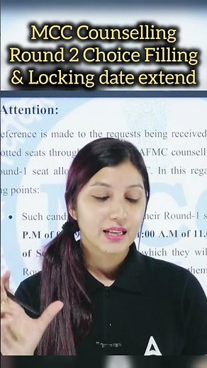MCC Round 2 Choice Filling Extended! #mcccounselling #mccround2choicefilling #neetcounselling
