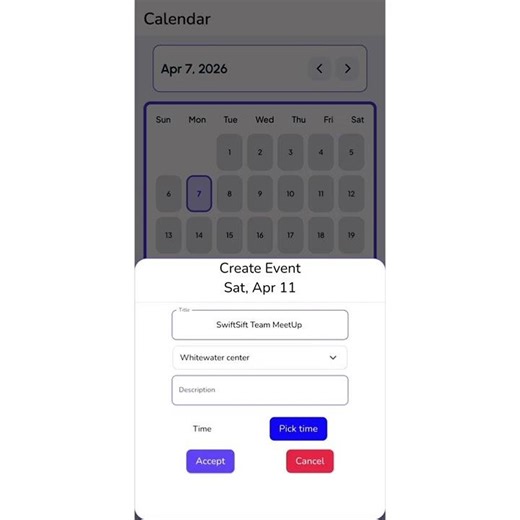 SwiftSift Tutorial 4 - Schedule Event in Calendar