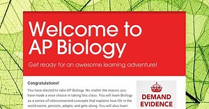 Welcome to AP Biology