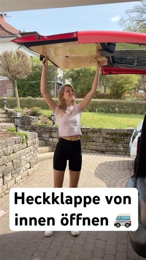 VW Bus Heckklappe von innen öffnen (DIY Lösung) 🚐 #heckklappe #vwbus #t5 #diy #vanlife
