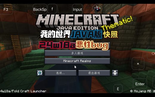 java版 24w18a 恶性bug