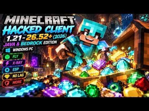 ⚡ Minecraft Hacked Client 1.21–26.52+ (2026) | Java & Bedrock Edition | Windows PC