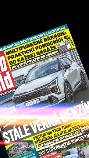 🔥 V predaji je nové vydanie mesačníku Auto Bild! 🔥 Jazdili sme s modernizovaným SUV 🚗 Kia Sportage, ktorá zostáva naďalej verné benzínovej motorizácii. V čom sa zmenilo? 👉 Prinášame vám aj pohľad na deň so špeciálnym autom. Ide o Aston Martin Vanquish. 😯 Michal začína svoj test slovami 🖊️: "Prvé stlačenie tlačidla štartu mi postavilo chlpy na zátylku do pozoru. " V novom Auto Bilde nájdete aj: 👉 článok o AMG Experience v Brne, dni plnom výkonu, adrenalínu a zážitkov na okruhu, 👉 porovnan