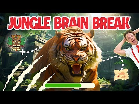 Jungle Brain Break for Kids | Animal Workout and Movement Activity for Home or PE
