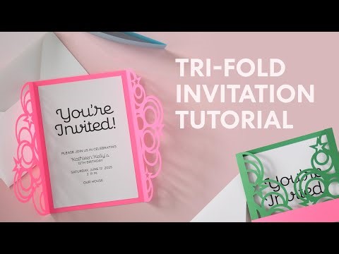Tri-Fold Invitation Card Tutorial
