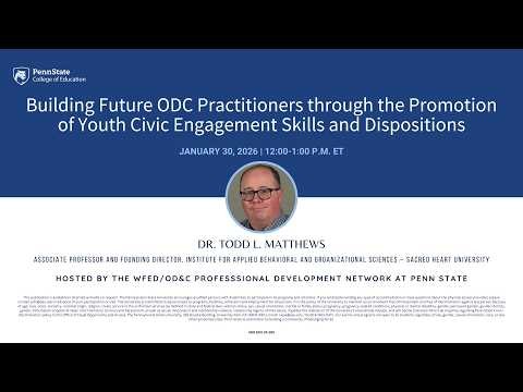 Webinar 58. Future ODC Practitioners: Promo of Youth Civic Engagement/Dispositions