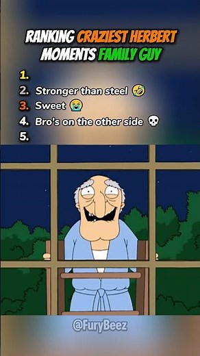 Ranking Craziest Herbert Moments in Family Guy 🤣