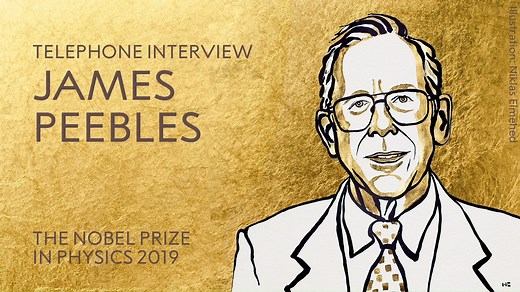 Does 2019 Physics Laureate James Peebles ever find the mysteries of the universe overwhelming? "Oh no!" he tells us, "Wonderful? Yes! Fascinating? Yes! Eager to know more? Absolutely!” Peebles spoke to us immediately after the announcement of his Nobel Prize. Take a listen to the telephone interview: | Nobel Prize