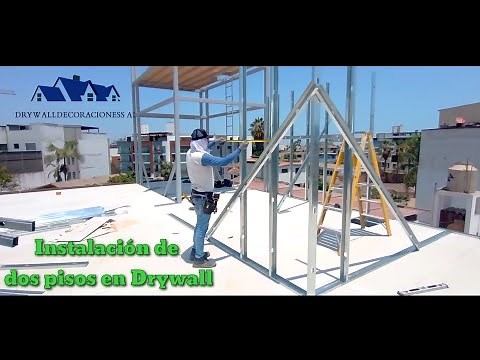 How to make a two-story #DRYWALL HOUSE with a second story, step by step DIY, video 7