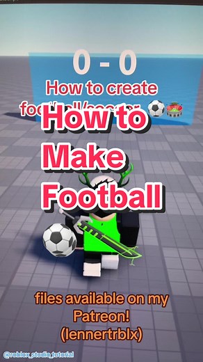 How to create football/soccer! ⚽️🏟️#scripting #roblox #robloxstudio #coding#fyp #foryou #fy#programming#dev