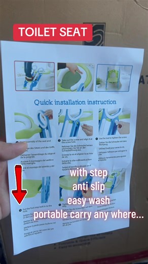 Straame | #Children 's #toilet ladder | Seat Adjustable | Height Step-Stool | Easy to Install | Cushioned Toilet Seat | Bathroom Aid | #Toddler Training | #portable Design | toiletseat #ad