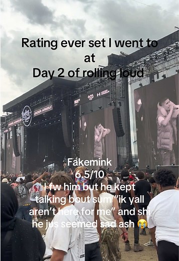 Lowk felt bad 4 him 😭#rollingloud #orlando #fakemink | fake mink
