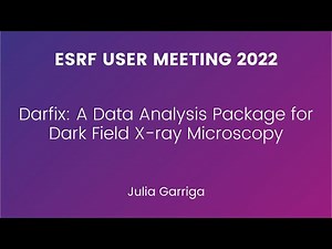 Darfix: A Data Analysis Package for Dark Field X-ray Microscopy
