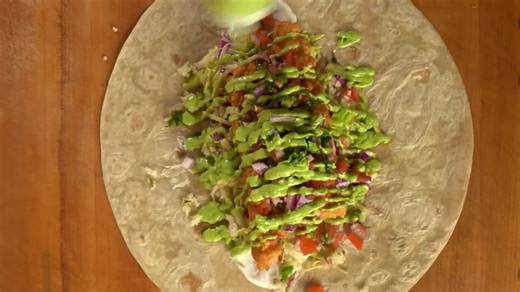 This crispy fish burrito is unreal