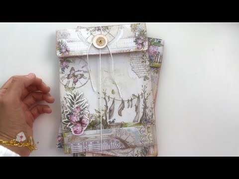 Large Document Envelope Tutorial with 6x6 Paper Pads 5 MINUTES OR LESS