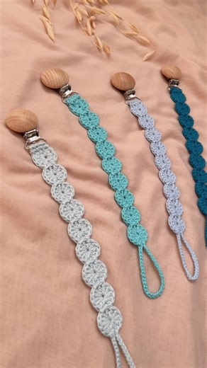 Crochet Pacifier Clip - Etsy