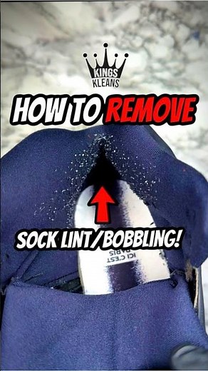 HOW TO REMOVE SOCK LINT AND BOBBLING FROM SHOES 😱🔥 SAVE FOR LATER ✅