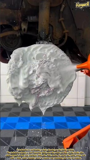 Cleaning rust and dirt on car brake discs