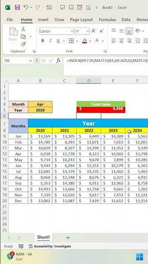 Index + Match Function