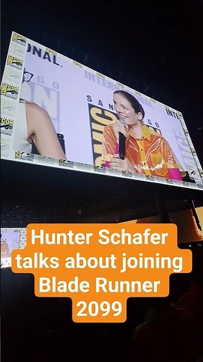Hunter Schafer talks about joining the world of Blade Runner #sdcc #sdcc26