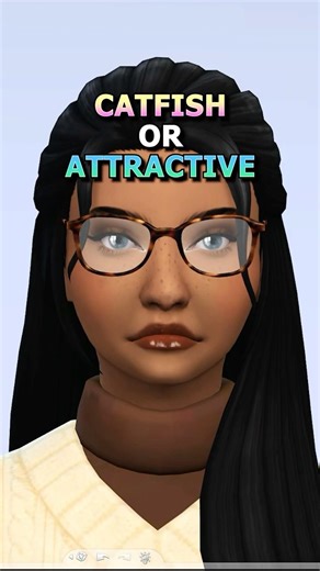 Catfish or Attractive... how many did you get right?🤔 #sims4 #fashion #shorts #thesims4 #thesims