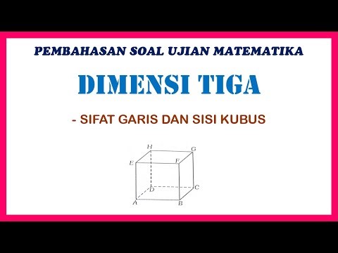 Mathematics Discussion, Three Dimensions | Properties of Lines and Planes in a Cube