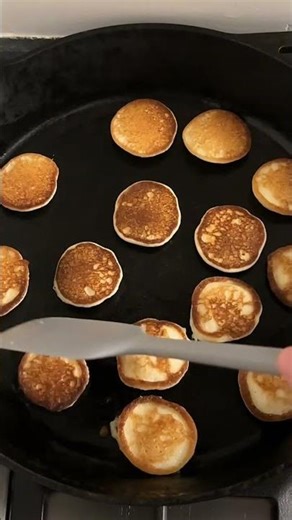 Mini Pancake Recipe🥞😍| Soft,Fluffy & Super Cute Breakfast🥮😋#homemadefood #cookingvideo #mini pancake