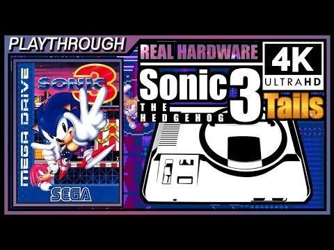 Sonic the Hedgehog 3 Tails (1993) | Wranker 4K Megadrive Real Hardware Longplay | Retrotink 4K